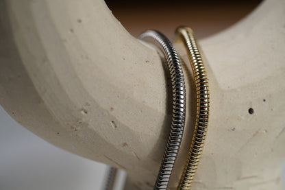 Italian Snake Chain Bracelet- Available in Gold Plated Sterling Silver or Sterling Silver