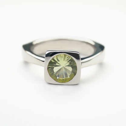 Sterling Silver Lemon Quartz Gemstone Ring