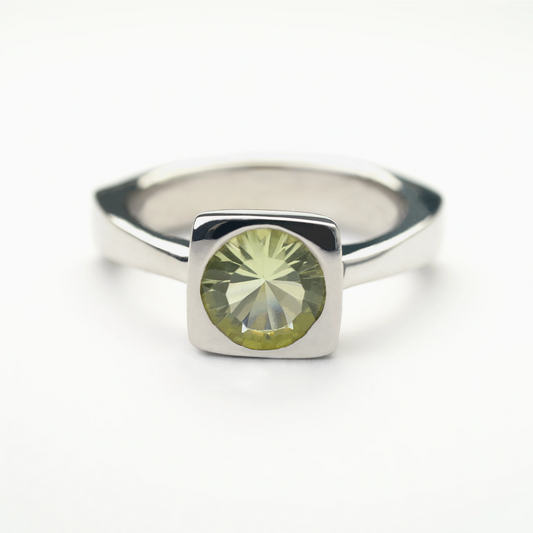 Sterling Silver Lemon Quartz Gemstone Ring