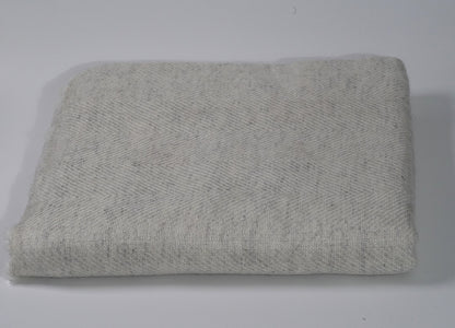 Light grey thickest style pashmina shawl with subtle grey zigzag