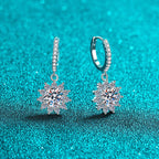  Moissanite Snowflake Earrings