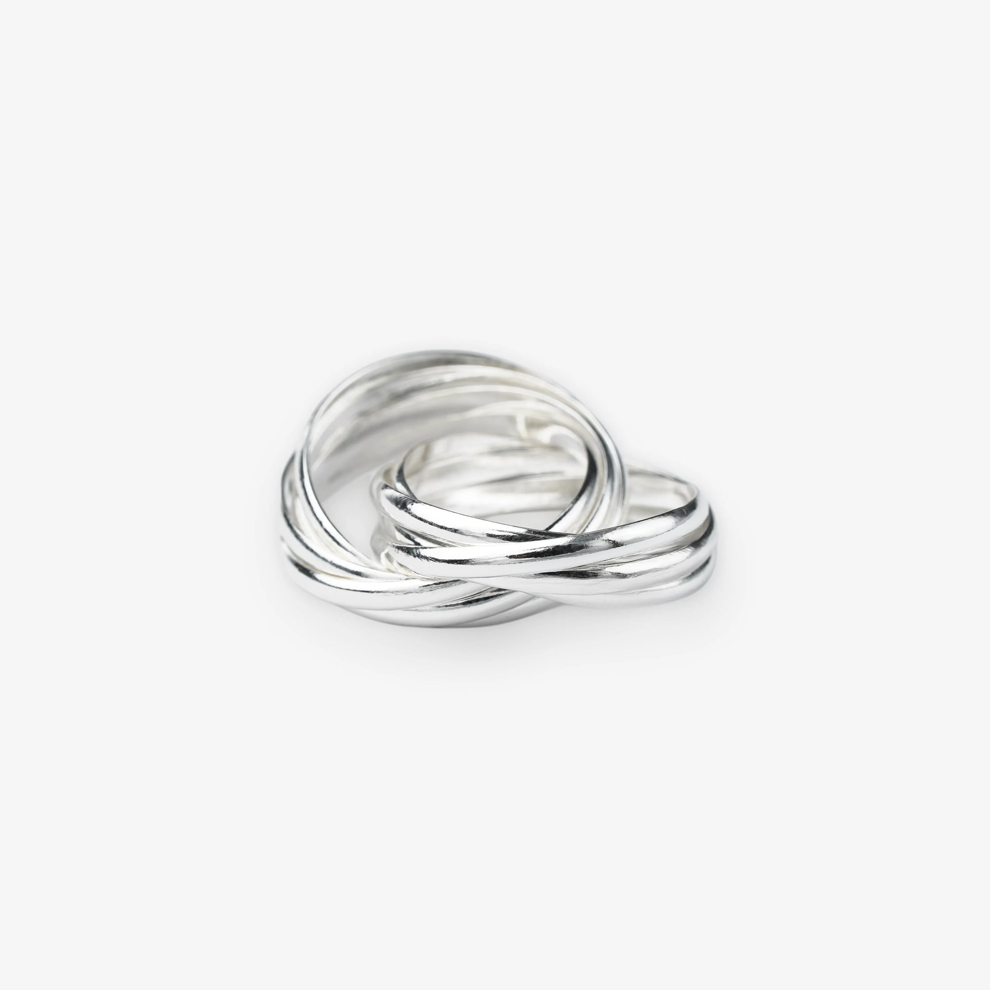 sterling silver multiband twist ring adjustable