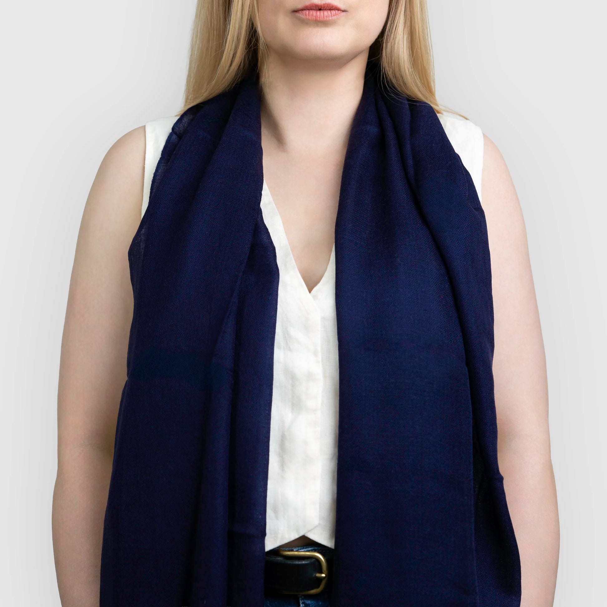 navy blue pashmina shawl scarf wrap