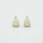 Opal stud earrings 925 sterling silver
