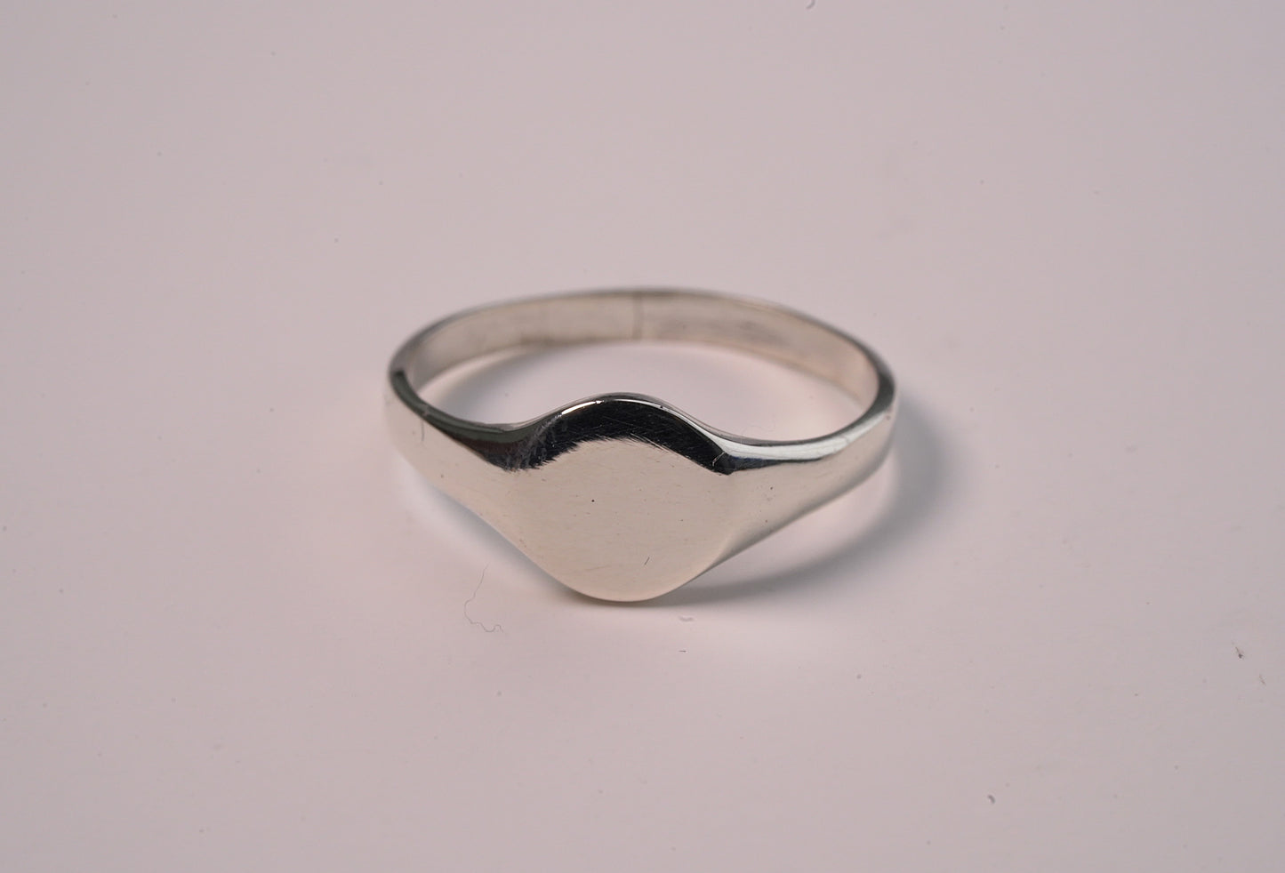 Petite Silver Signet Ring in 925 Sterling Silver