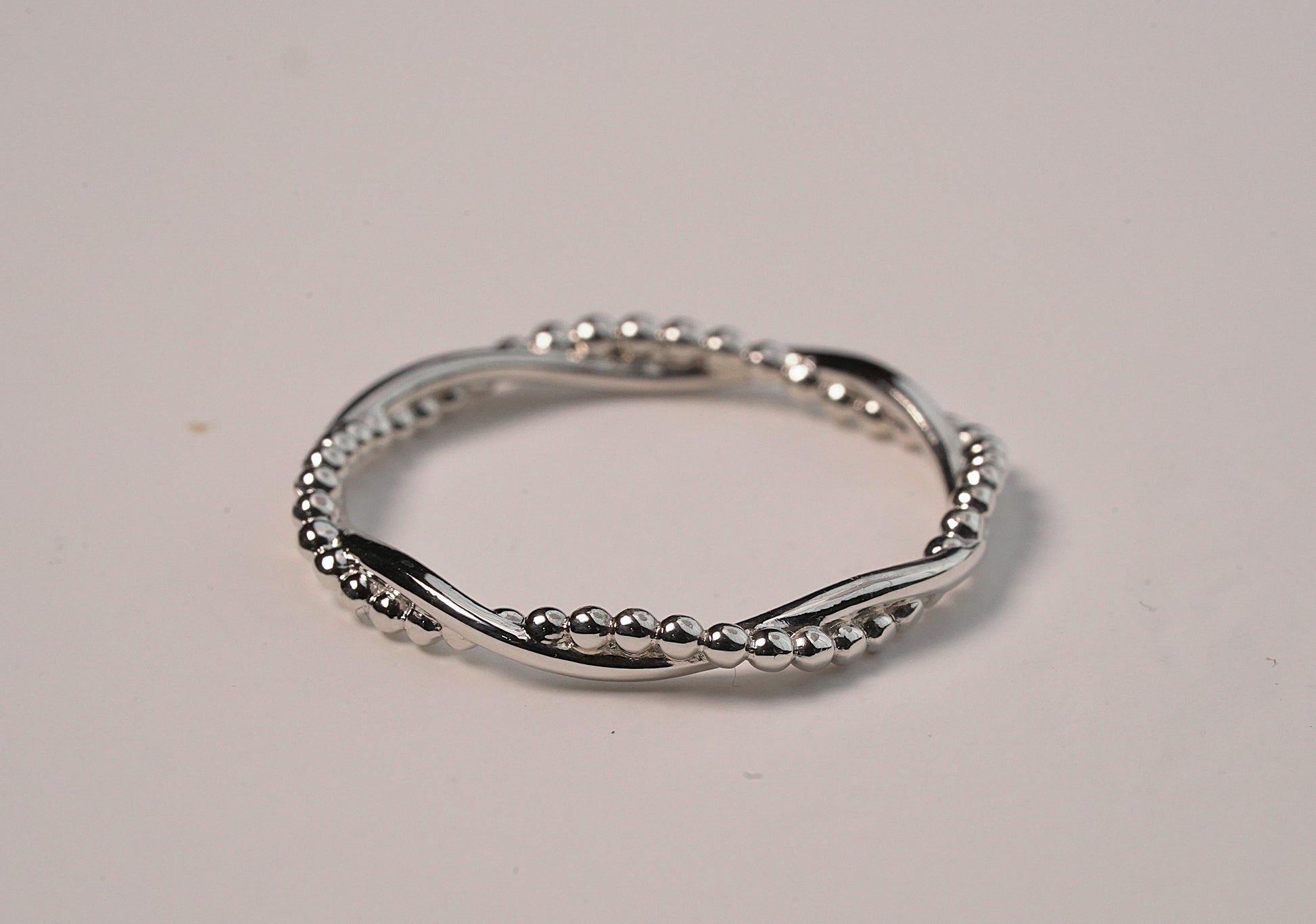 Petite Woven Silver Ring in 925 Sterling Silver