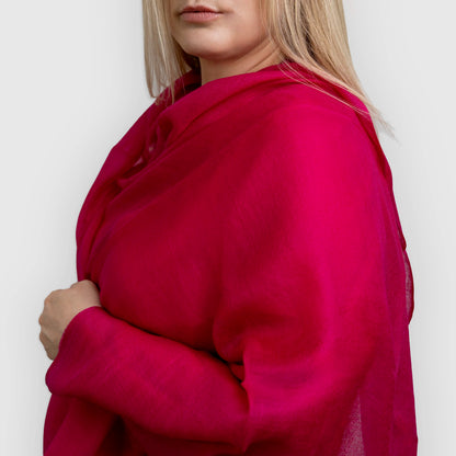 bright pink magenta pashmina shawl scarf