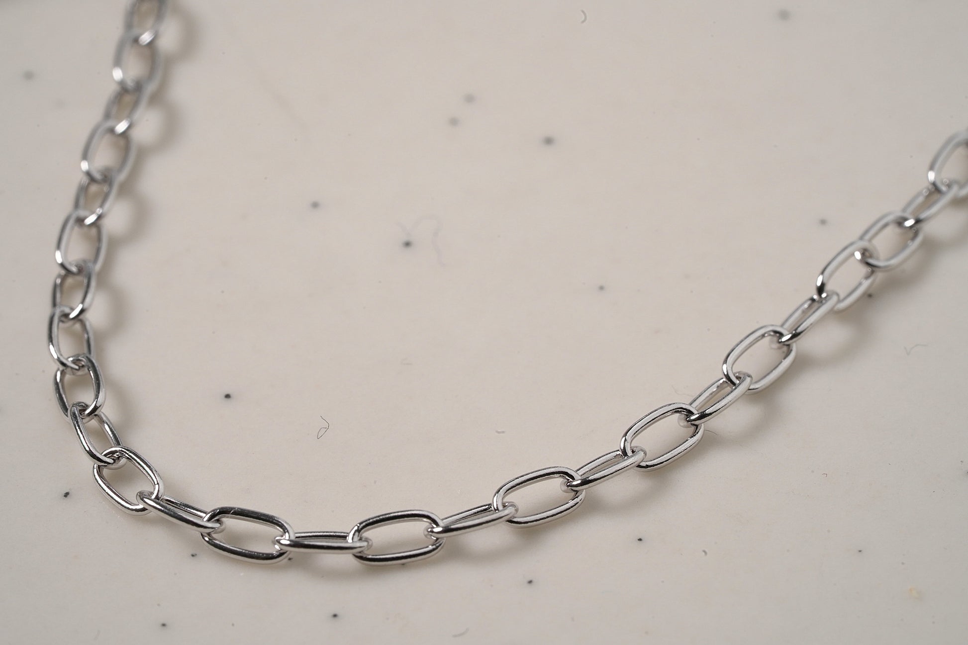 Plain Silver Link Chain Bracelet in 925 Sterling Silver