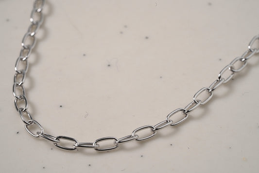 Plain Silver Link Chain Bracelet in 925 Sterling Silver