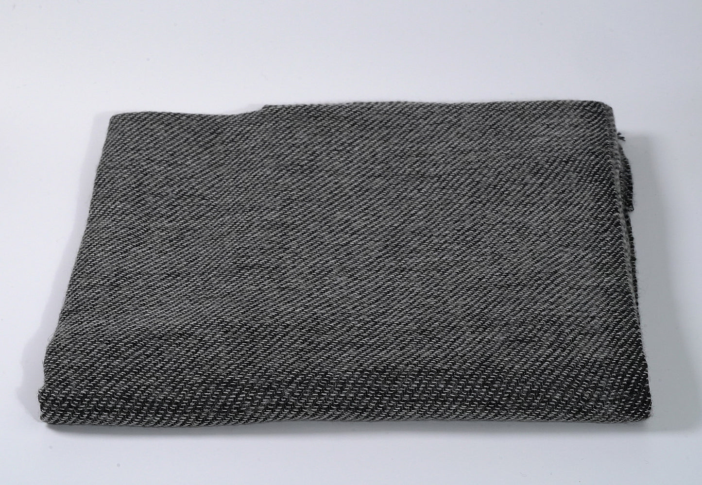 Premium 100% Cashmere Shawl Black Colour with White Stripe