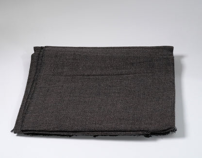 Printed Charcoal Cashmere Ring Shawl