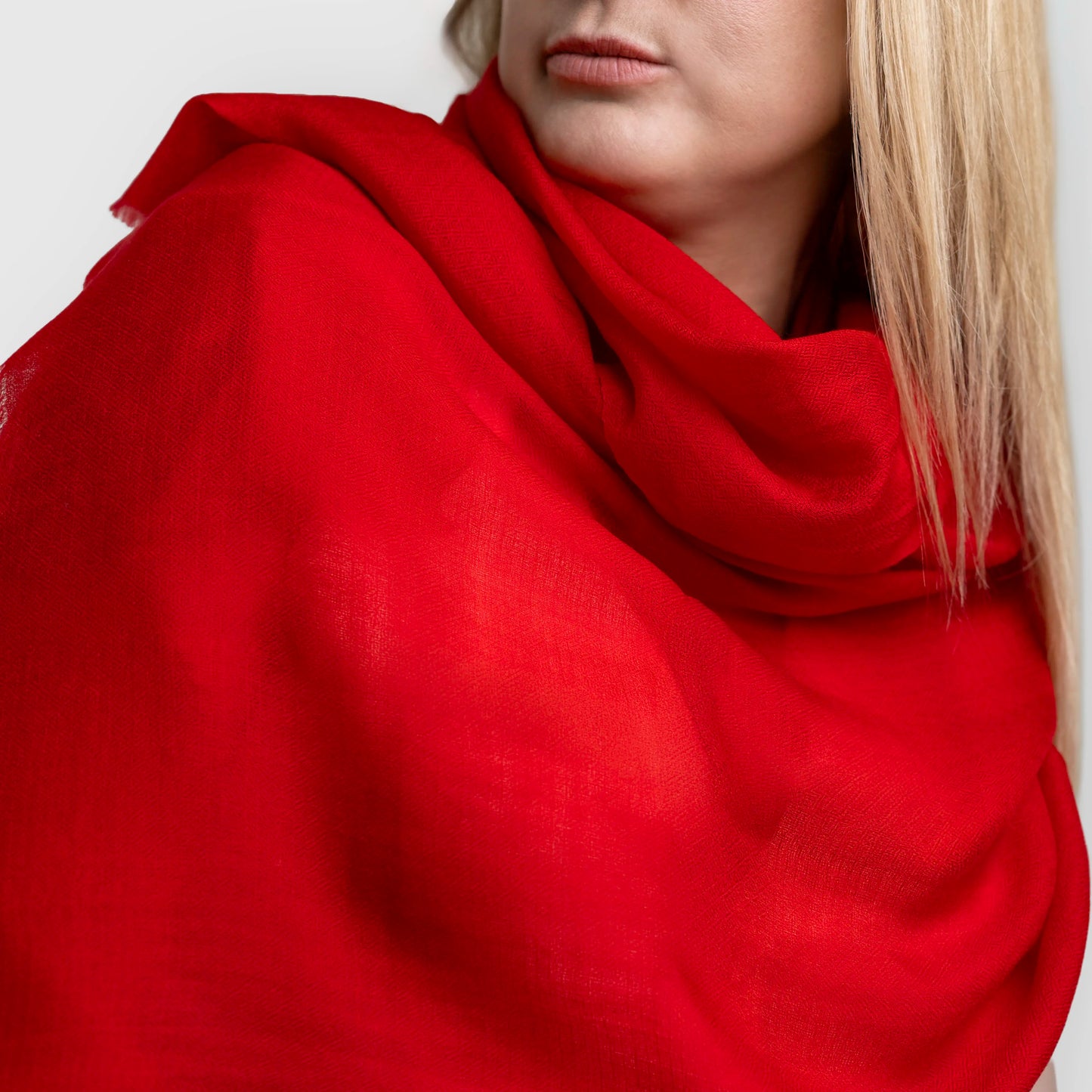bright red pashmina shawl scarf wrap