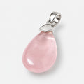 Rose Quartz Pendant in Sterling Silver 925