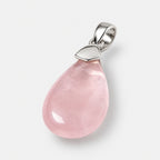 Rose Quartz Pendant in Sterling Silver 925