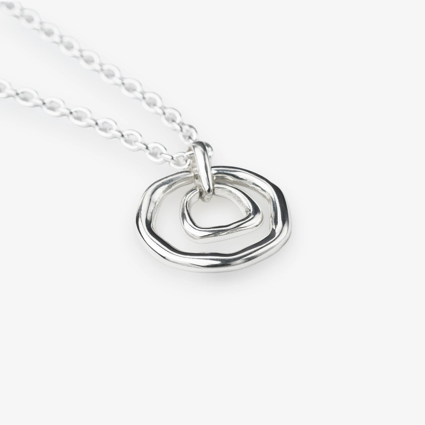 sterling silver abstract pendant