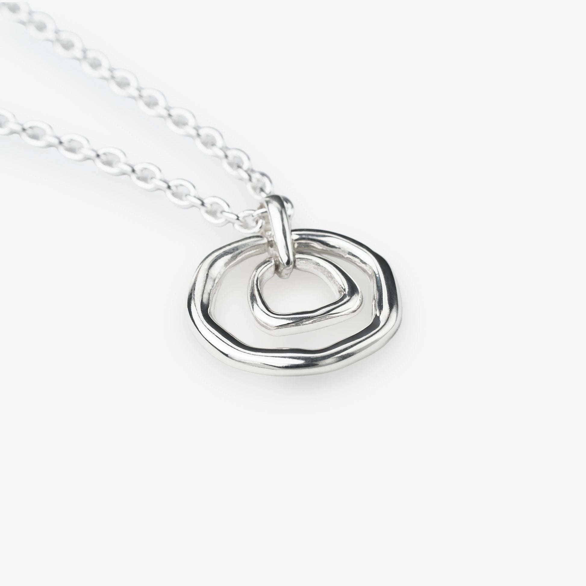 sterling silver abstract pendant