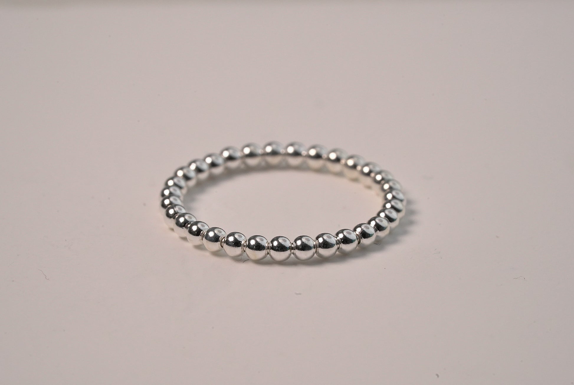 Silver Ball Stackable Ring in Sterling Silver