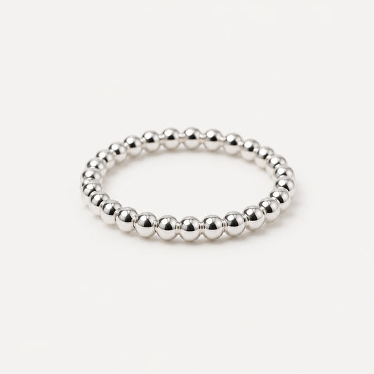 Silver Ball Stackable Ring in Sterling Silver