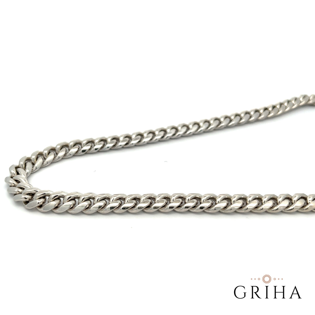 925 Sterling Silver Cuban Chain Necklace 8mm