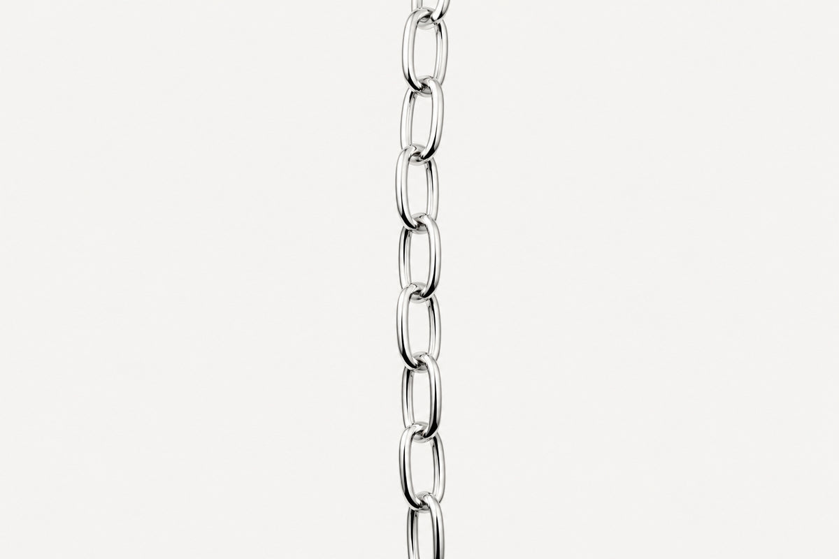 Silver Link Chain Bracelet in Sterling Silver