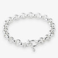 Sterling silver belcher chain bracelet minimalist design 8 inch