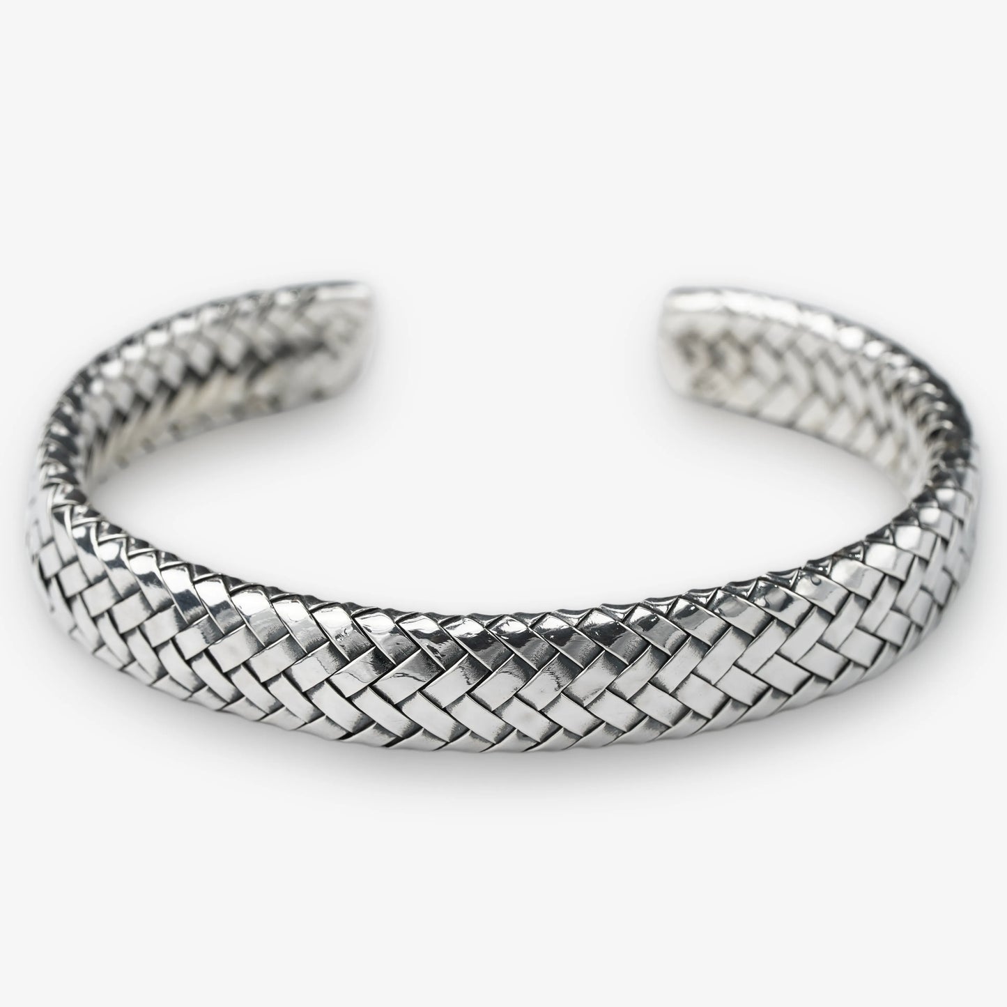 995 Fine Silver Braided Cuff Bracelet