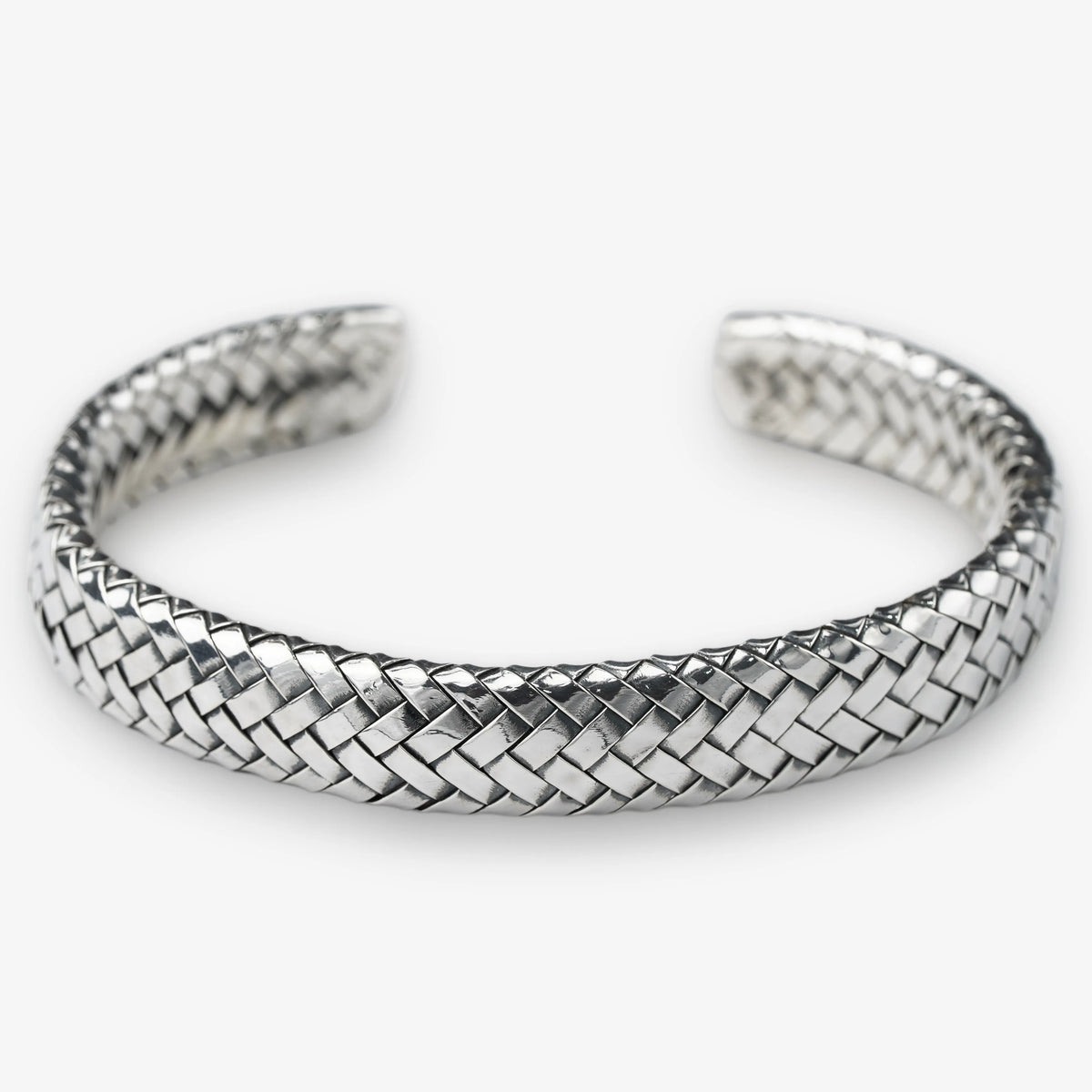 995 Fine Silver Braided Cuff Bracelet