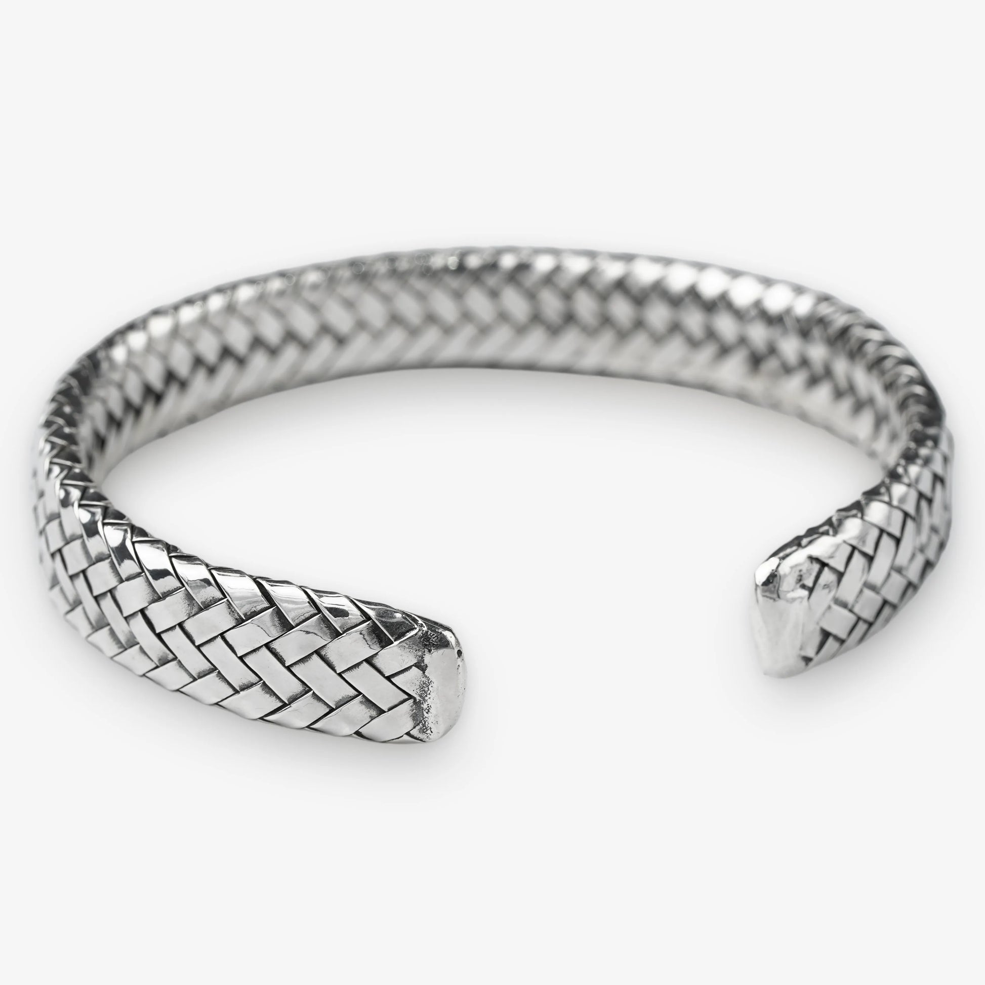 995 Fine Silver Braided Cuff Bracelet