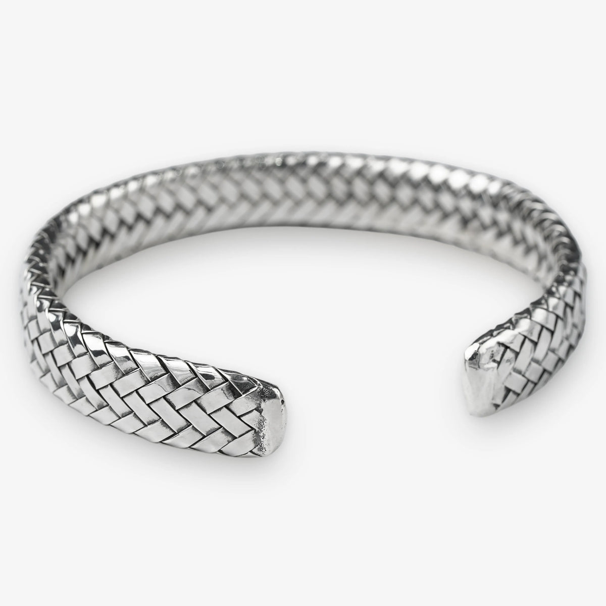 995 Fine Silver Braided Cuff Bracelet