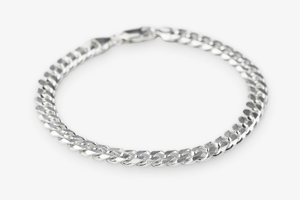 Sterling Silver Cuban Chain Bracelet – 6.5mm