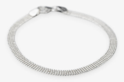 Fine Mesh Sterling Silver Bracelet Modern Silver Jewellery