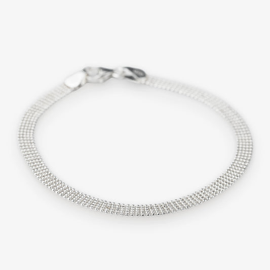Sterling Silver Mesh Chain Bracelet Modern Sterling Silver Jewellery 