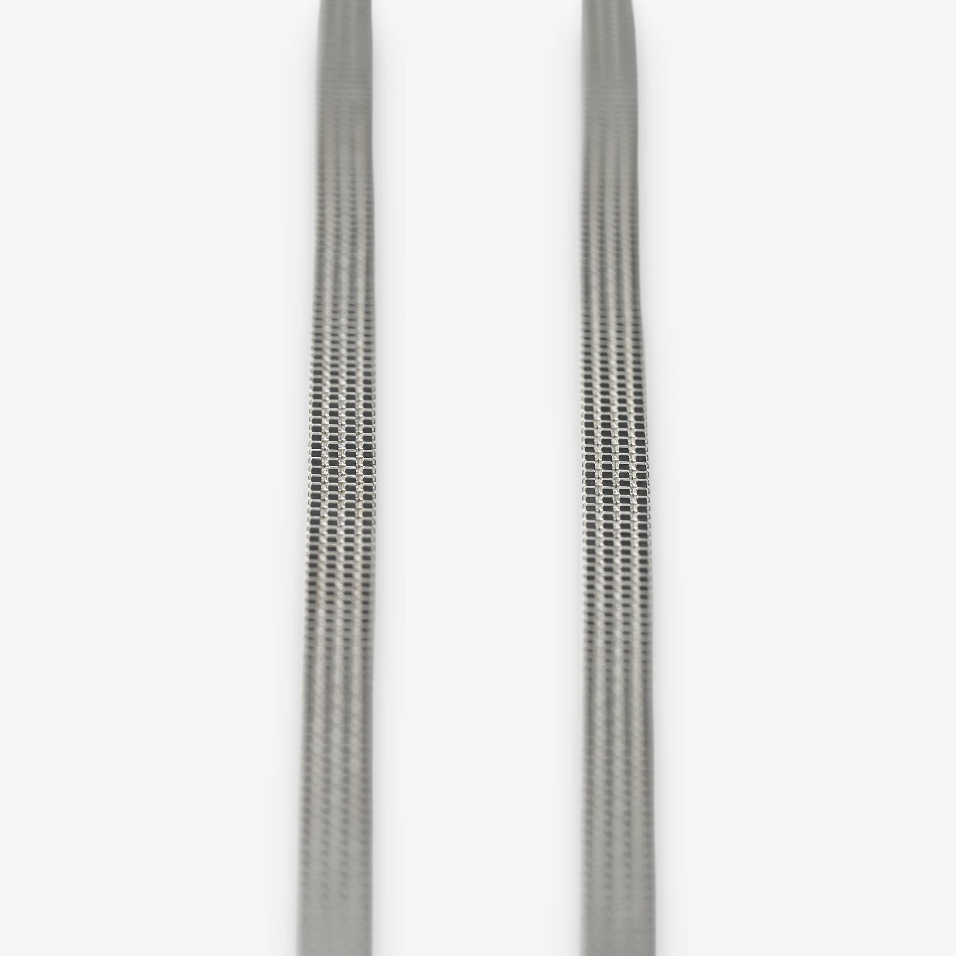 Sterling Silver Solid Mesh Necklace close up detail