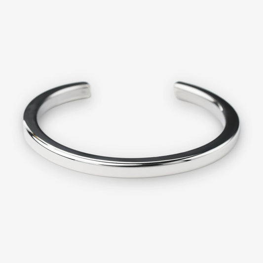 Sterling Silver Minimalist Cuff Bangle