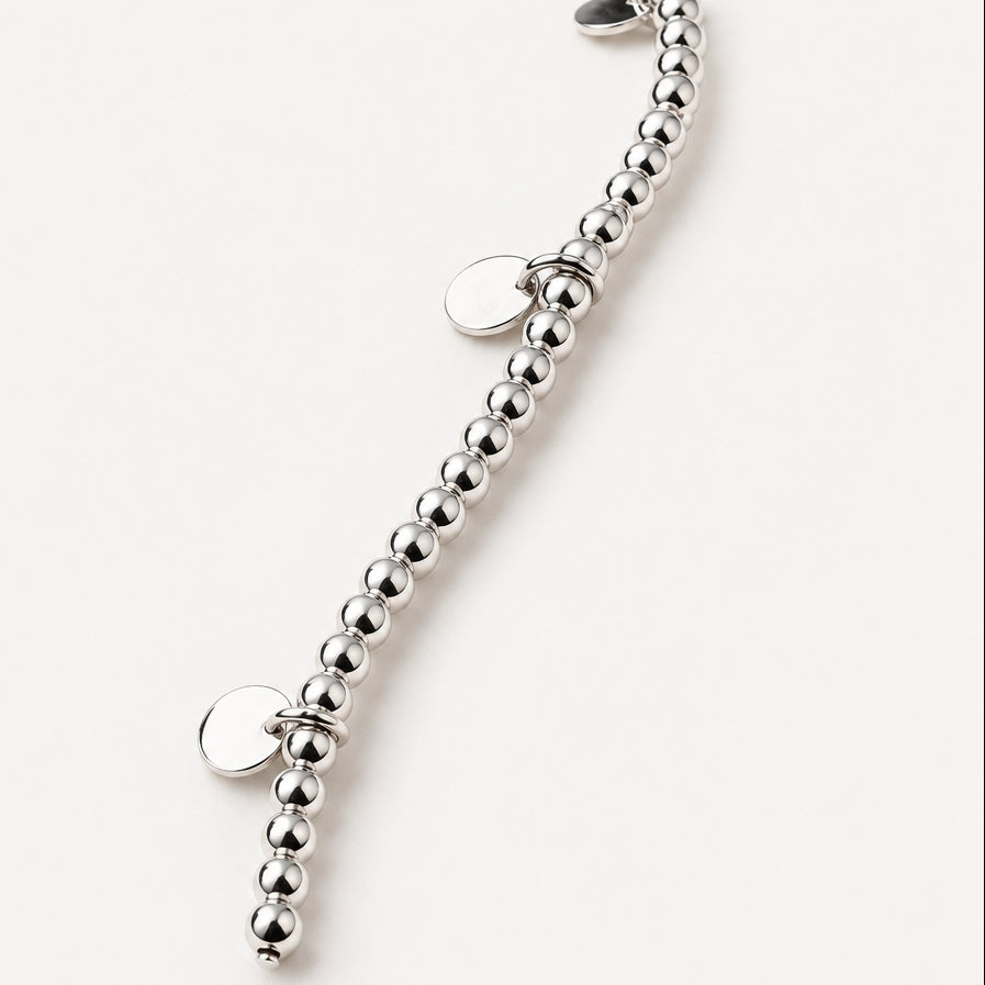Sterling 925 Silver Ball Bracelet 