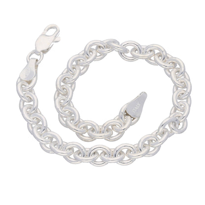 Sterling Silver Cable Link Chain Bracelet