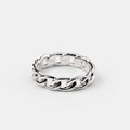 Sterling Silver Chunky Chain Ring