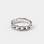Sterling Silver Chunky Chain Ring