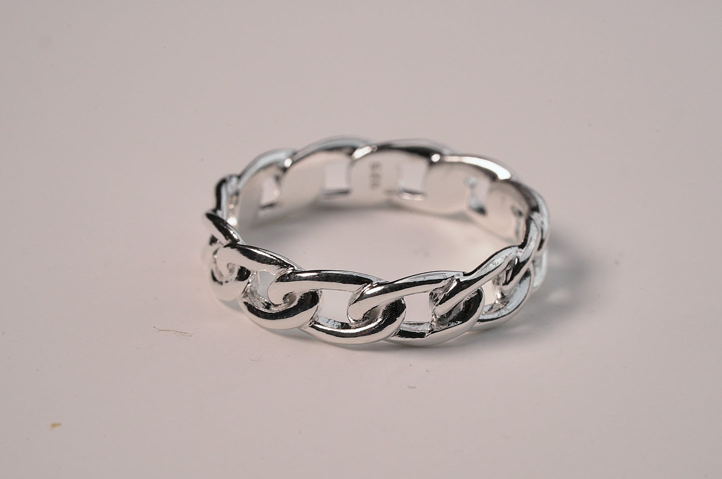 Sterling Silver Chunky Chain Ring