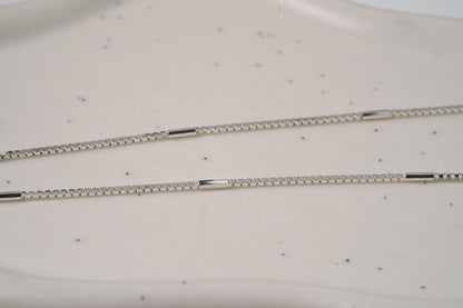 Sterling Silver Detailed Chain Necklace