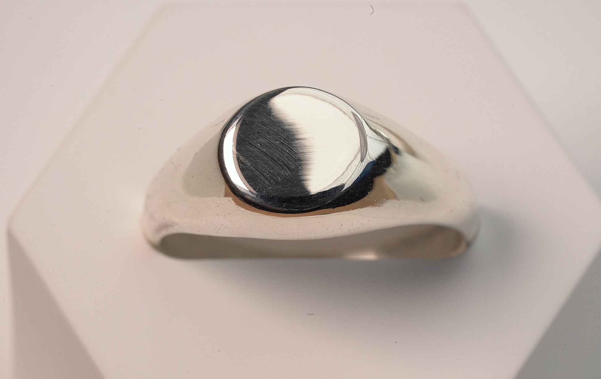 Sterling Silver Elevated Signet Ring