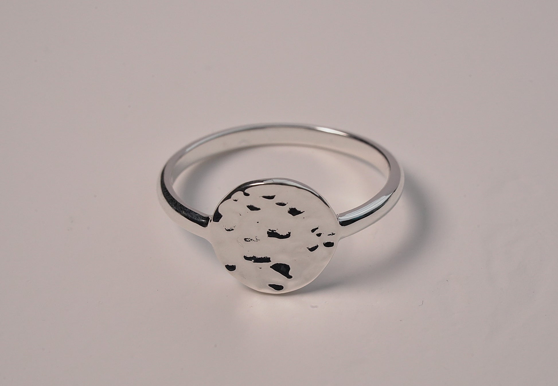Sterling Silver Hammered Ring