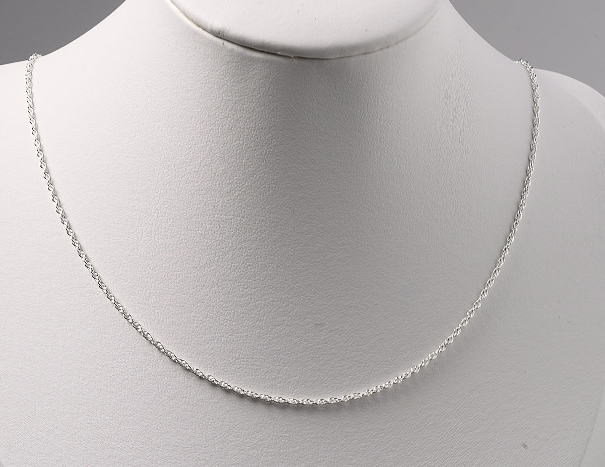 Sterling Silver Knitted Chain Necklace
