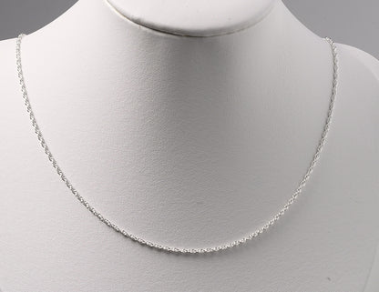 Sterling Silver Knitted Chain Necklace
