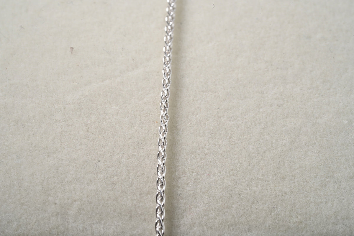 Sterling Silver Knitted Style Chain Necklace