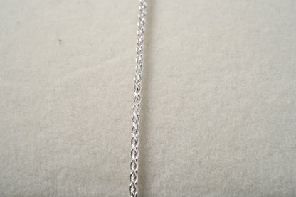 Sterling Silver Knitted Style Chain Necklace