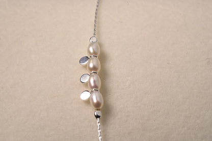 Sterling Silver Mother of Pearl Bracelet