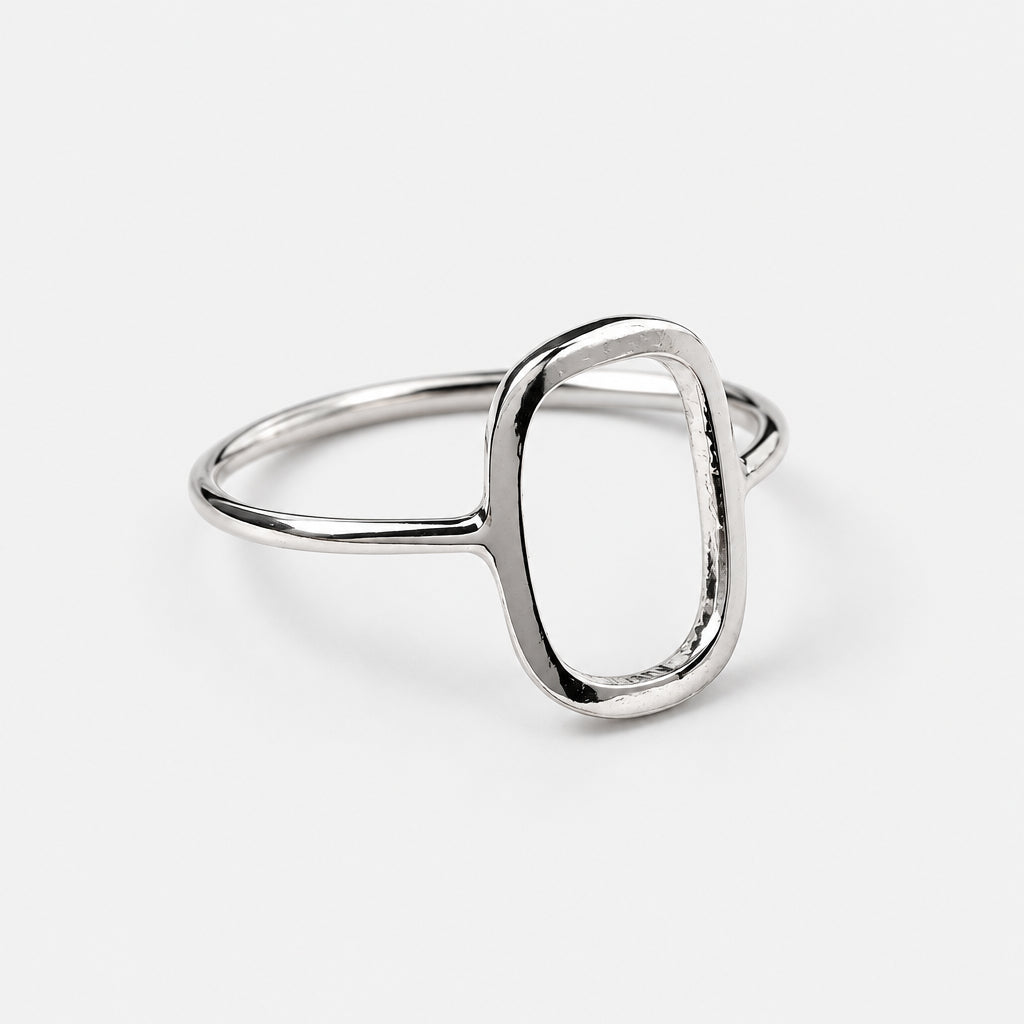 Sterling Silver Oval Ring