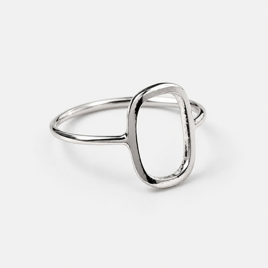 Sterling Silver Oval Ring