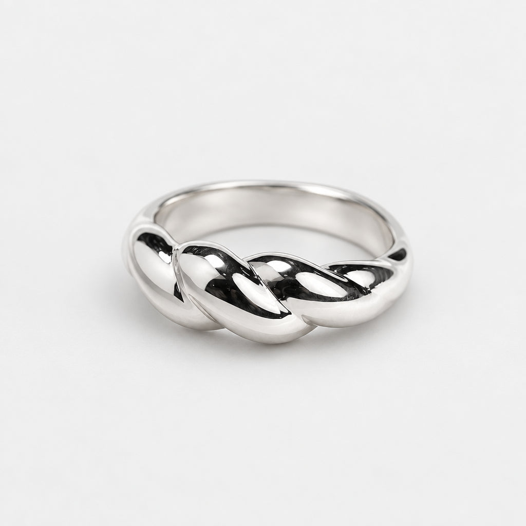 Sterling Silver Ring - Chunky and Twisted